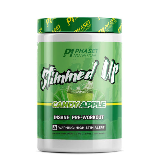 Phase One Nutrition Stimmed Up Pre-Workout - Candy Apple, 25 Servings