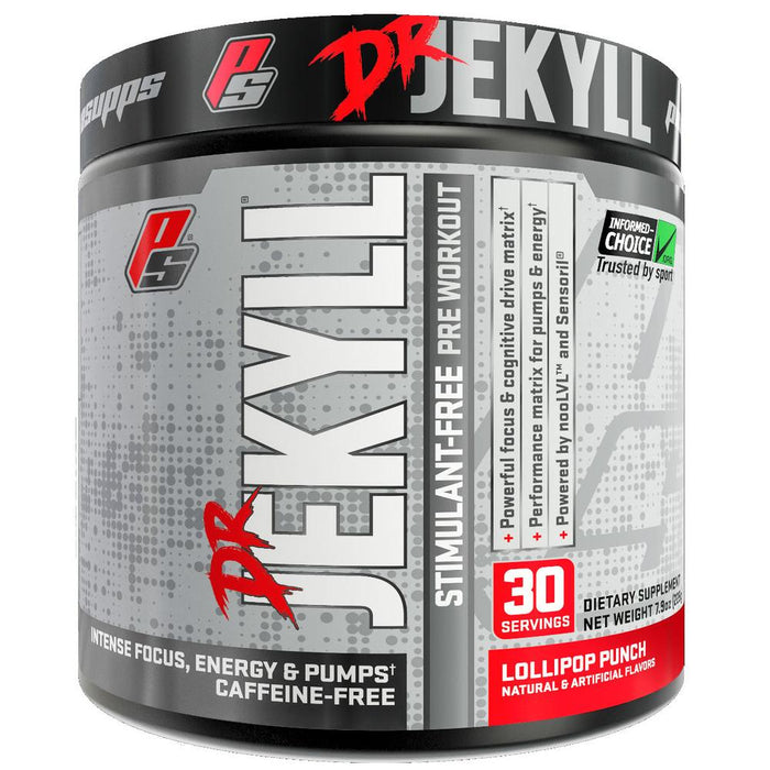 Dr. Jekyll Stimulant-Free Nitric Oxide Boosting Pre-Workout Lollipop Punch