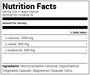 Purus Labs BCAA Capsules - Supplement Facts