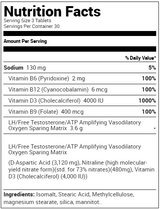 Purus Labs D-Pol Tablets Free Test Nitric Oxide Elevator Supplement Facts