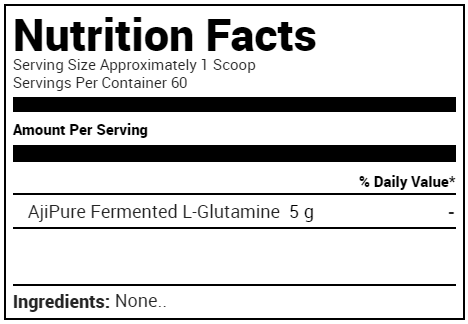 Purus Labs Foundation Series Glutamine Supplement Facts