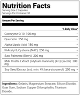 Purus Labs Organ Shield Antioxidants Supplement Facts