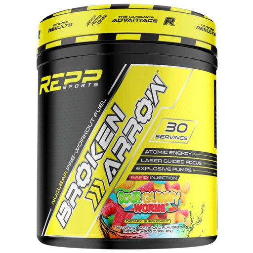 REPP Sports Broken Arrow Nuclear Pre Workout Fuel, 30 Servings - Sour Gummy