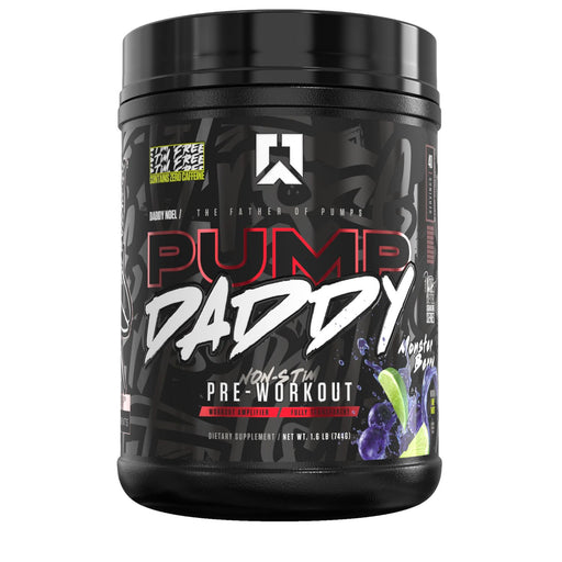 Ryse Pump Daddy Non-Stimulant Pre Workout, Monsterberry Lime