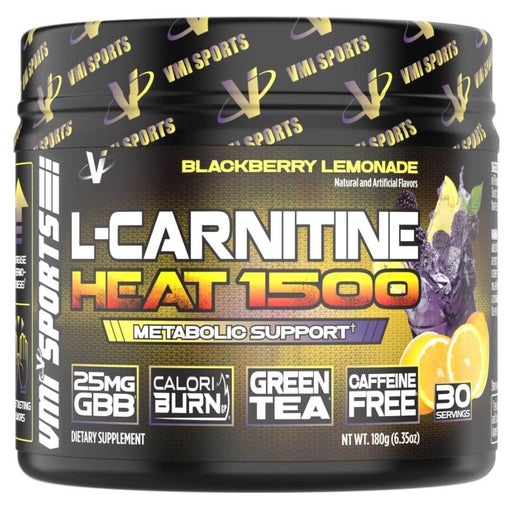 VMI Sports L-Carnitine 1500 Heat Powder, Blackberry Lemonade