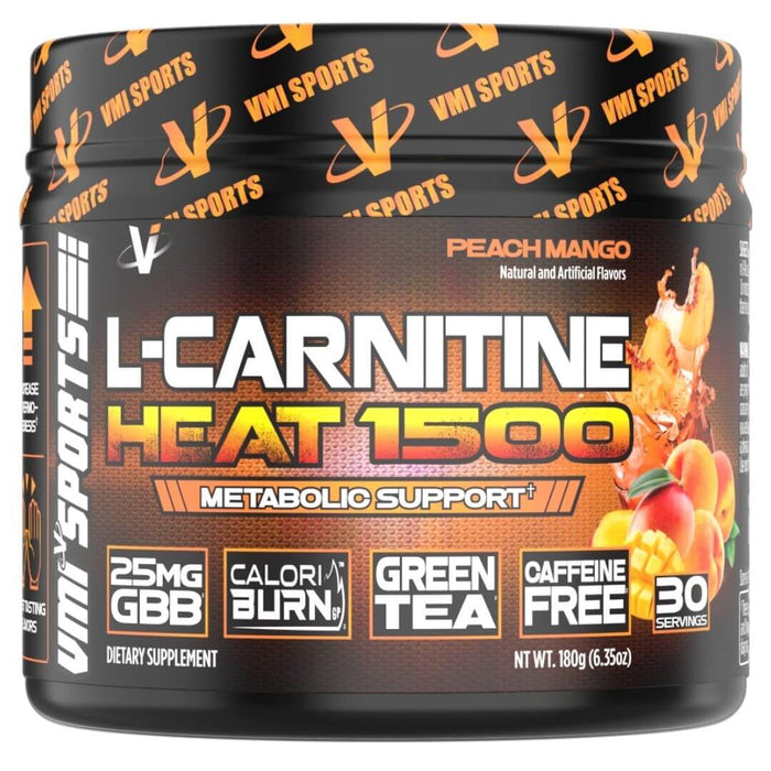 VMI Sports L-Carnitine 1500 Heat Powder, Peach Mango